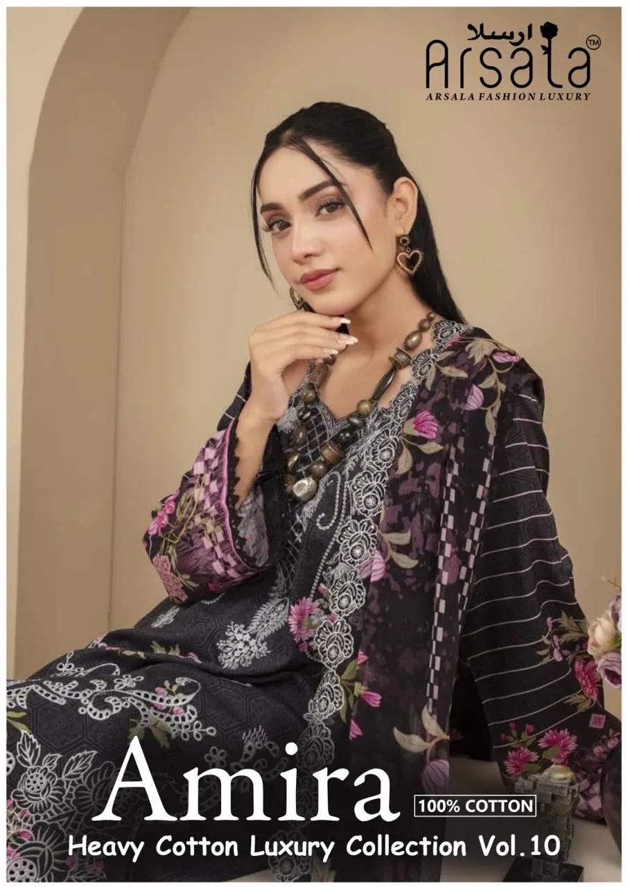 Arsala Amira Vol 10 Unstitched Suits
