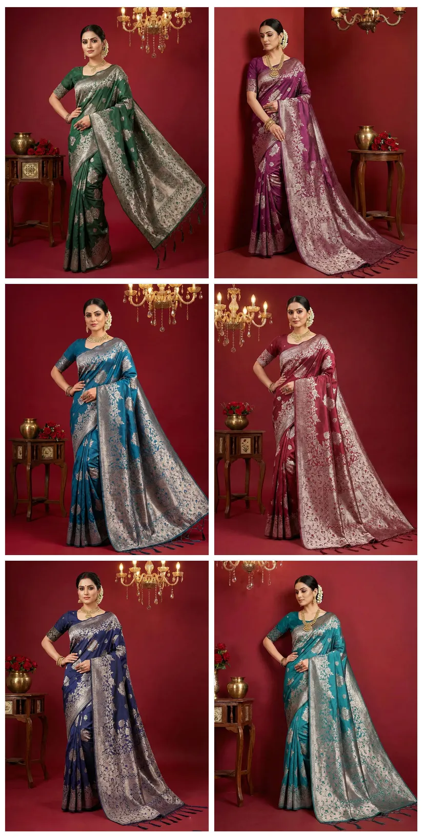 Ast Aadya Silk Vol 1 Silk Blend with Tassels Work Festive Wear Saree Collection Sarees