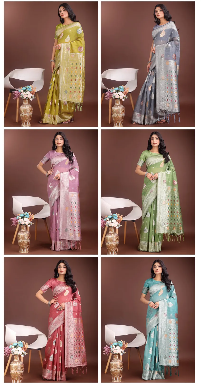 Ast Bulbul Cotton Silk with Tassels Work Saree Collection Sarees