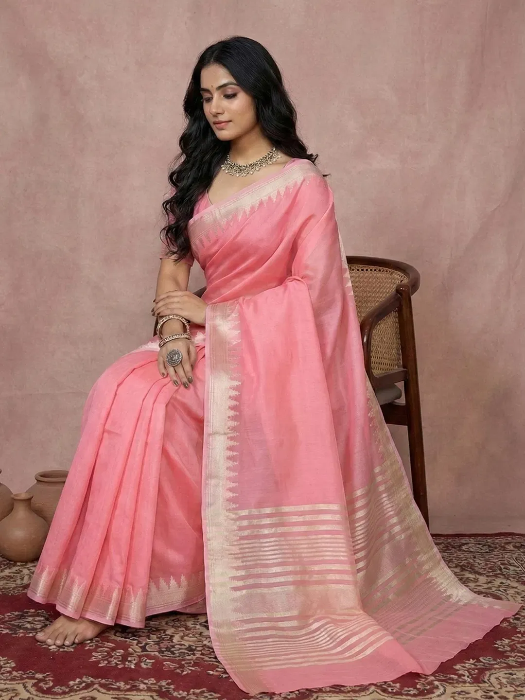 Ast Urban Loom Vol 1 Cotton Silk with Zari Border Saree Collection Sarees