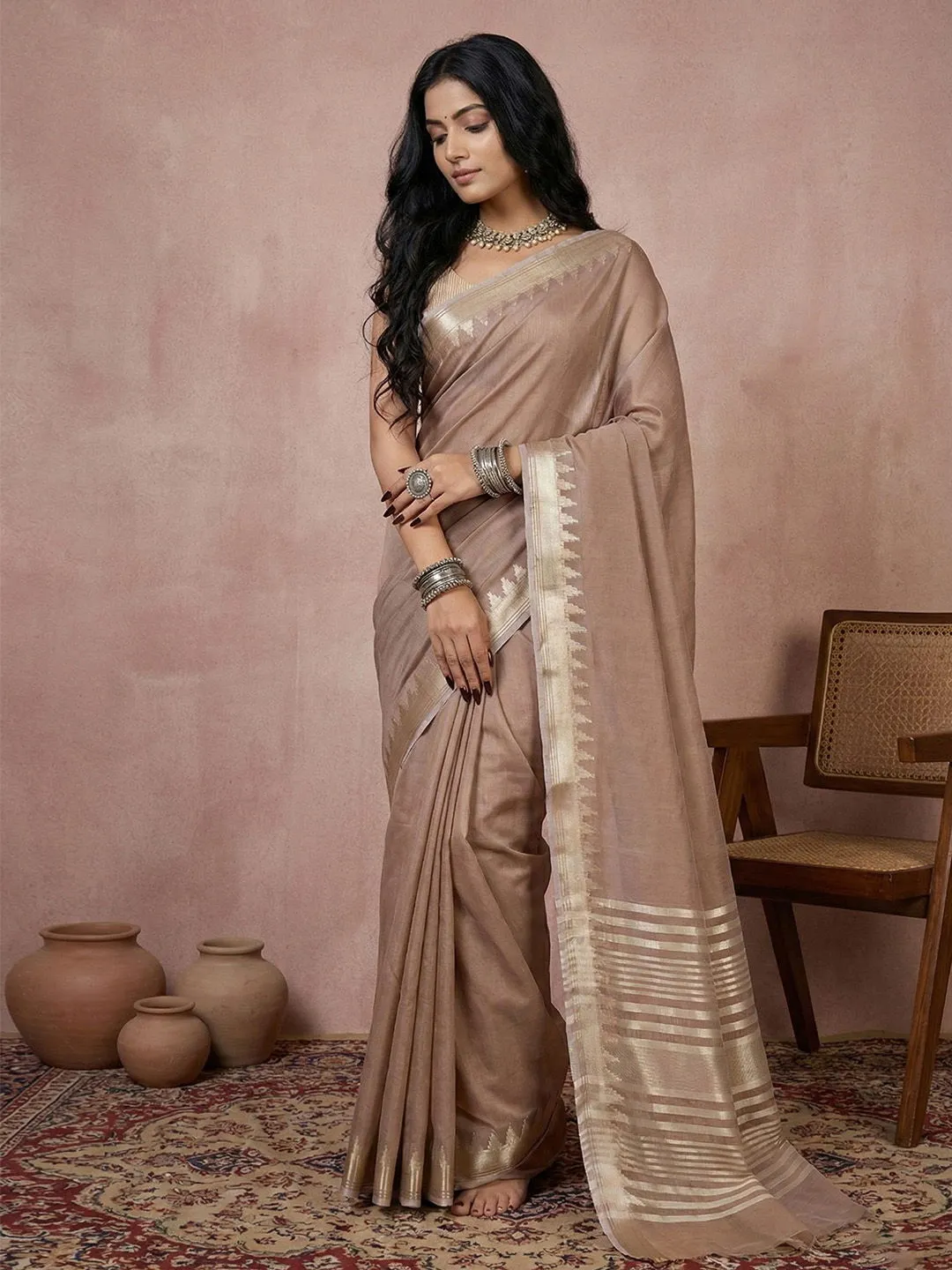 Ast Urban Loom Vol 1 Cotton Silk with Zari Border Saree Collection Sarees