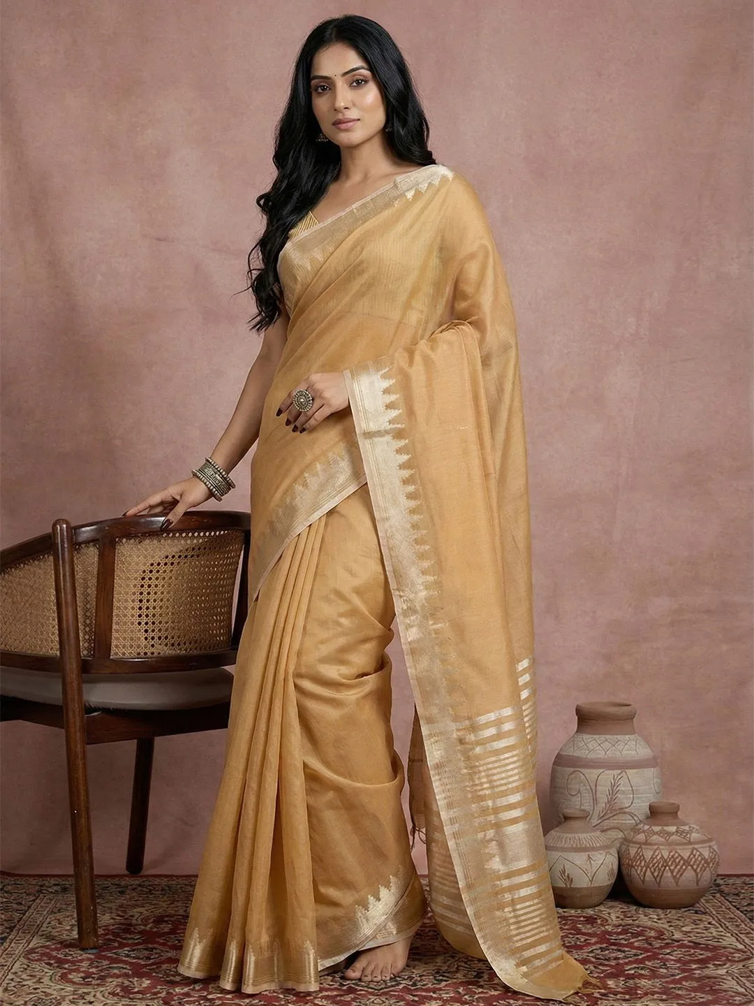 Ast Urban Loom Vol 1 Cotton Silk with Zari Border Saree Collection Sarees