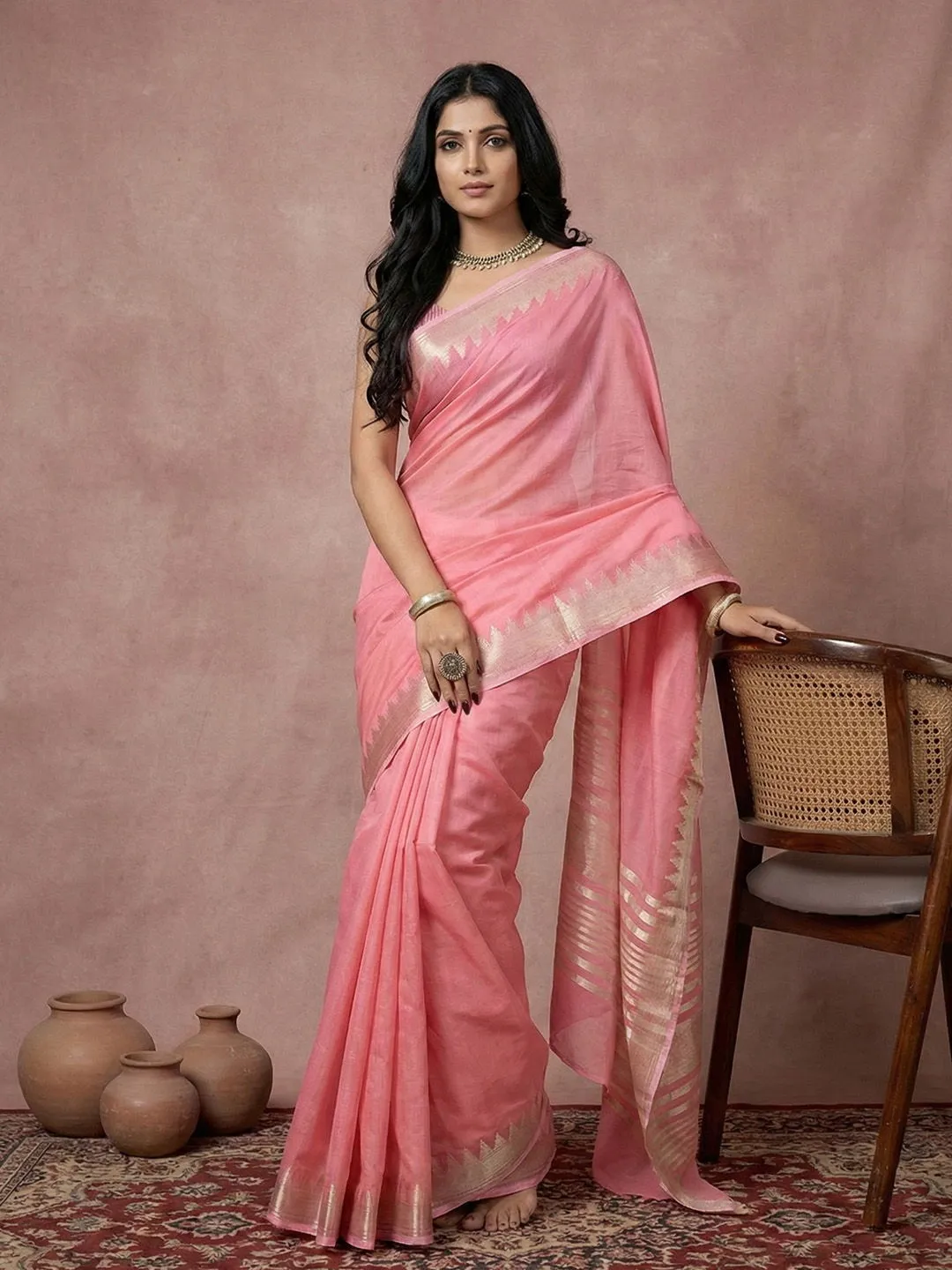 Ast Urban Loom Vol 1 Cotton Silk with Zari Border Saree Collection Sarees