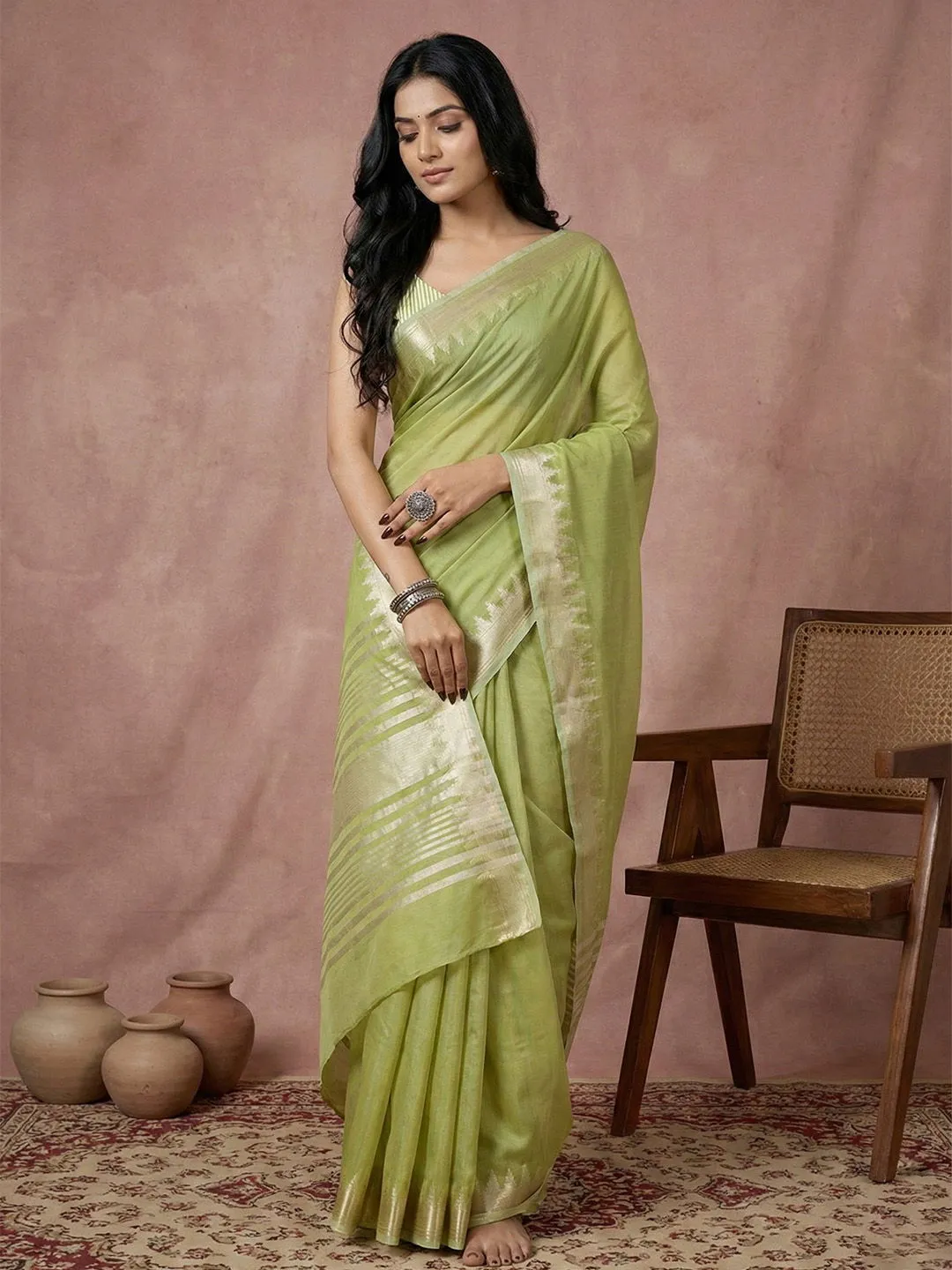 Ast Urban Loom Vol 1 Cotton Silk with Zari Border Saree Collection Sarees