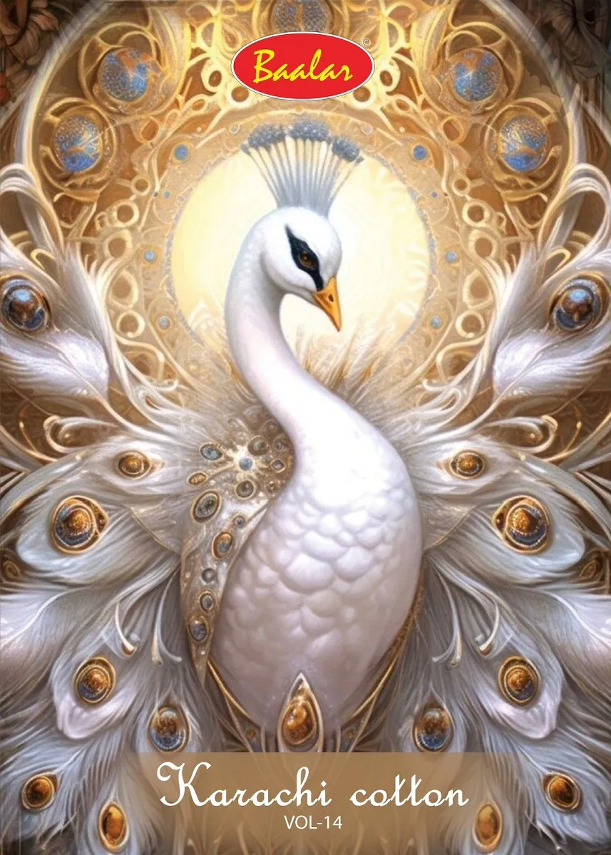 Baalar Karachi Vol 14 Unstitched Suits