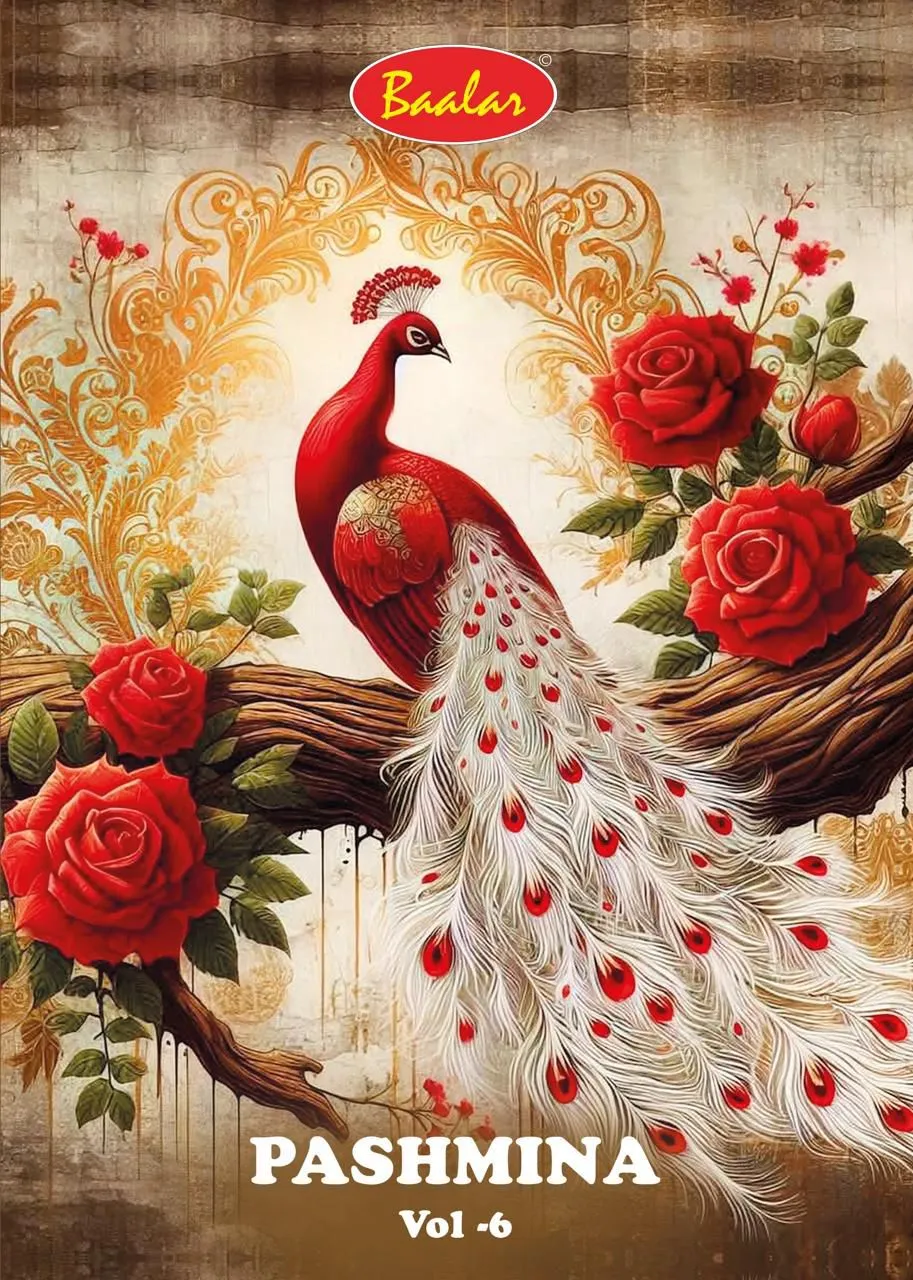 baalar Pashmina Vol 6 Unstitched Suits