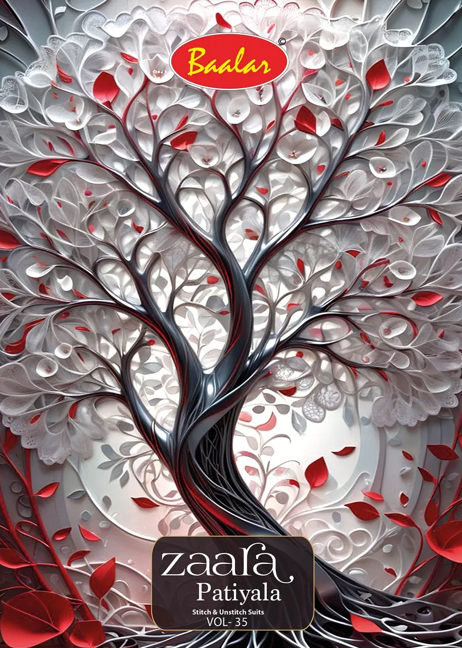 Baalar Zaara Patiyala Vol 35 Unstitched Suits