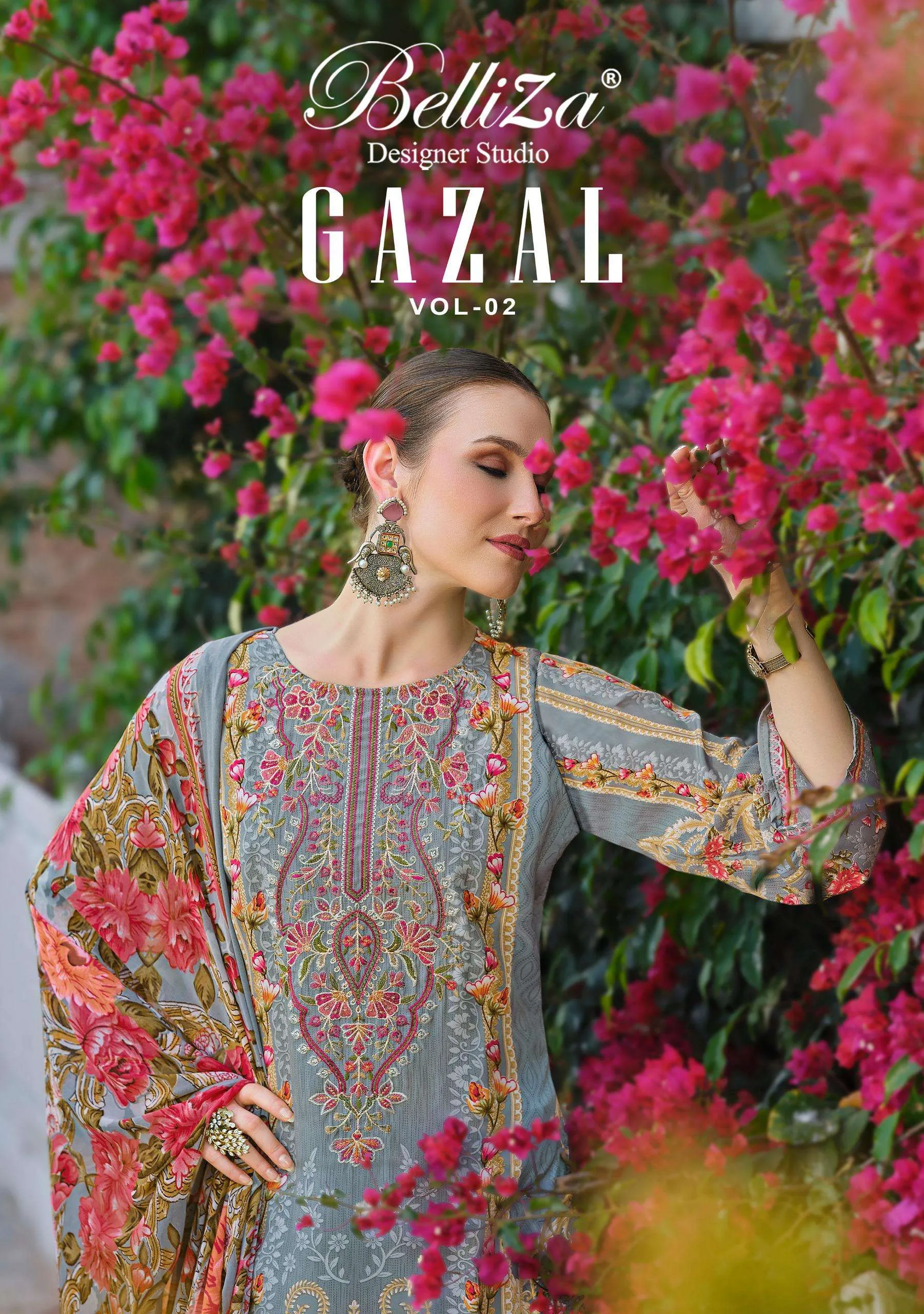 Belliza Designer Studio Gazal Vol 2 Semi Stitched Suits