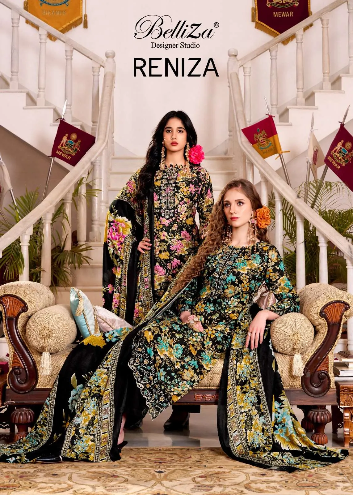 Belliza Designer Studio Reniza Semi Stitched Suits