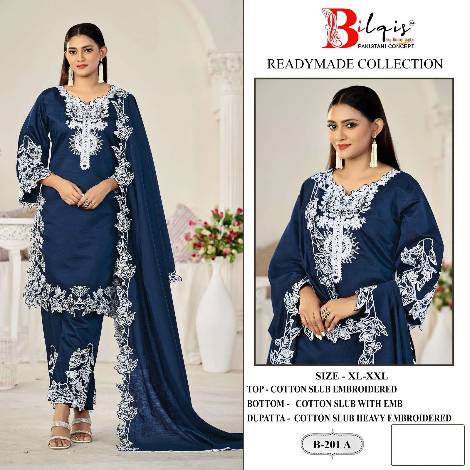 Bilqistm B 201 Pakistani Readymade Suits