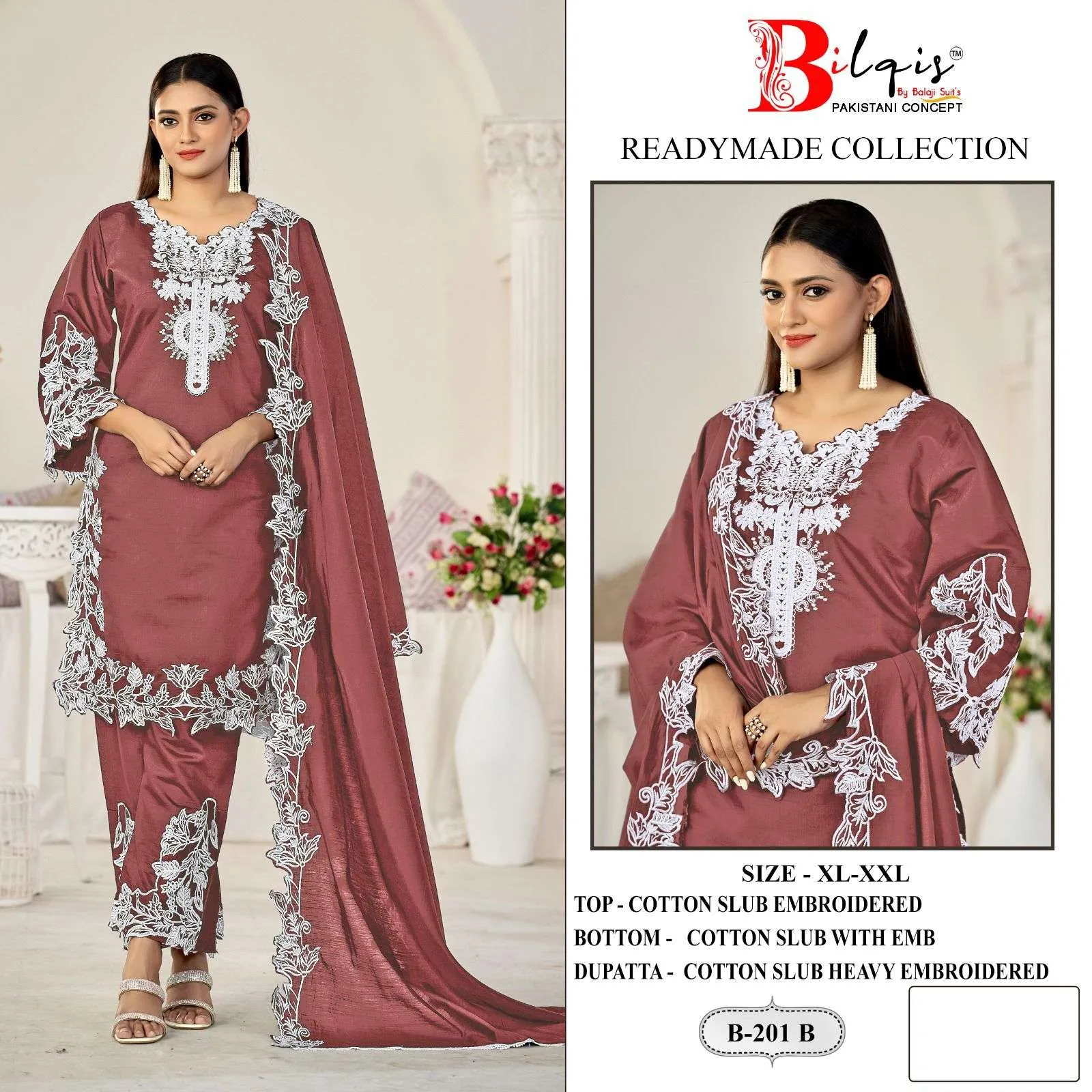 Bilqistm B 201 Pakistani Readymade Suits