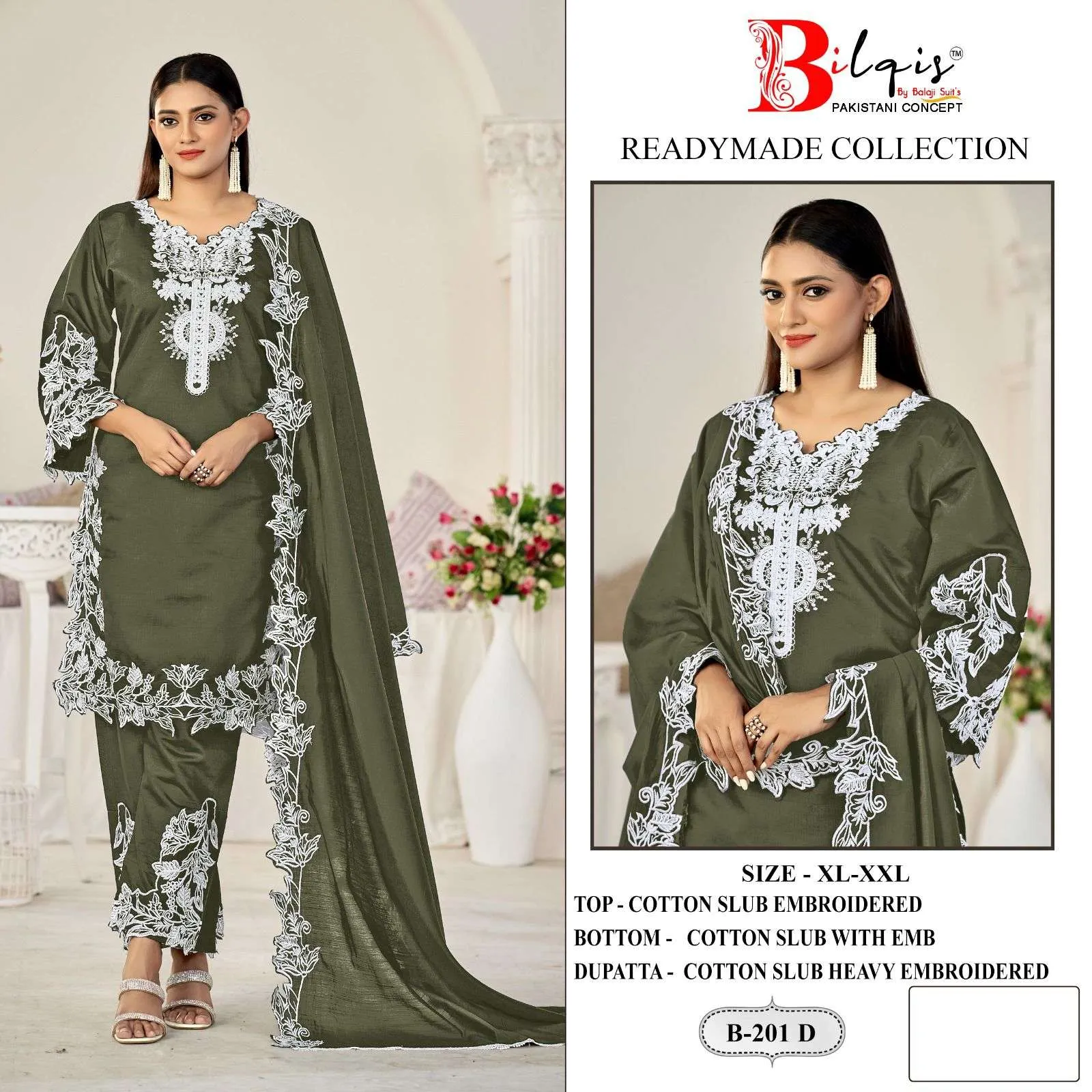 Bilqistm B 201 Pakistani Readymade Suits