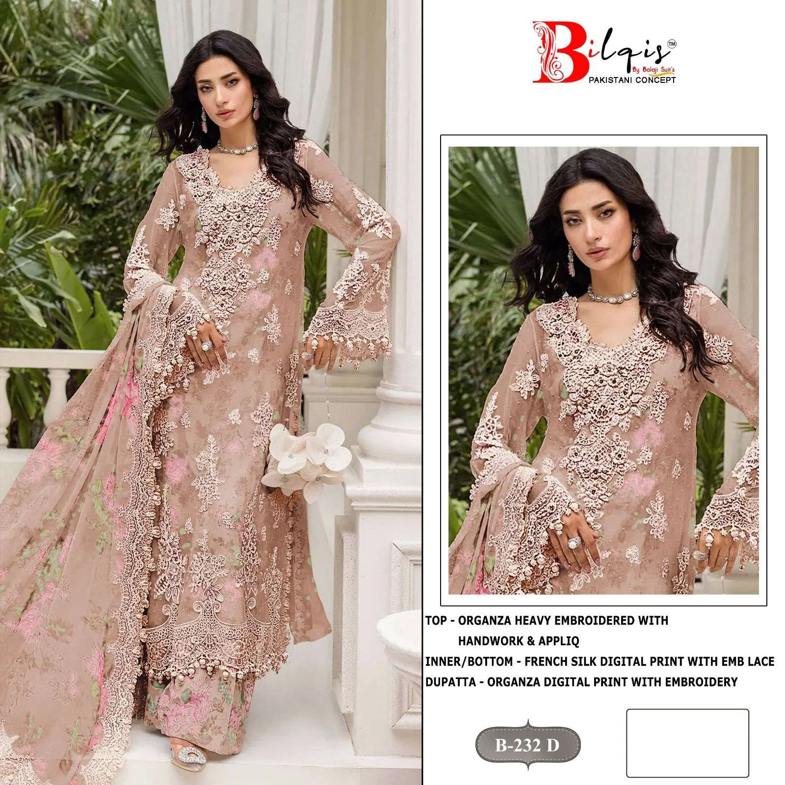 Bilqistm B 232 Pakistani Suits