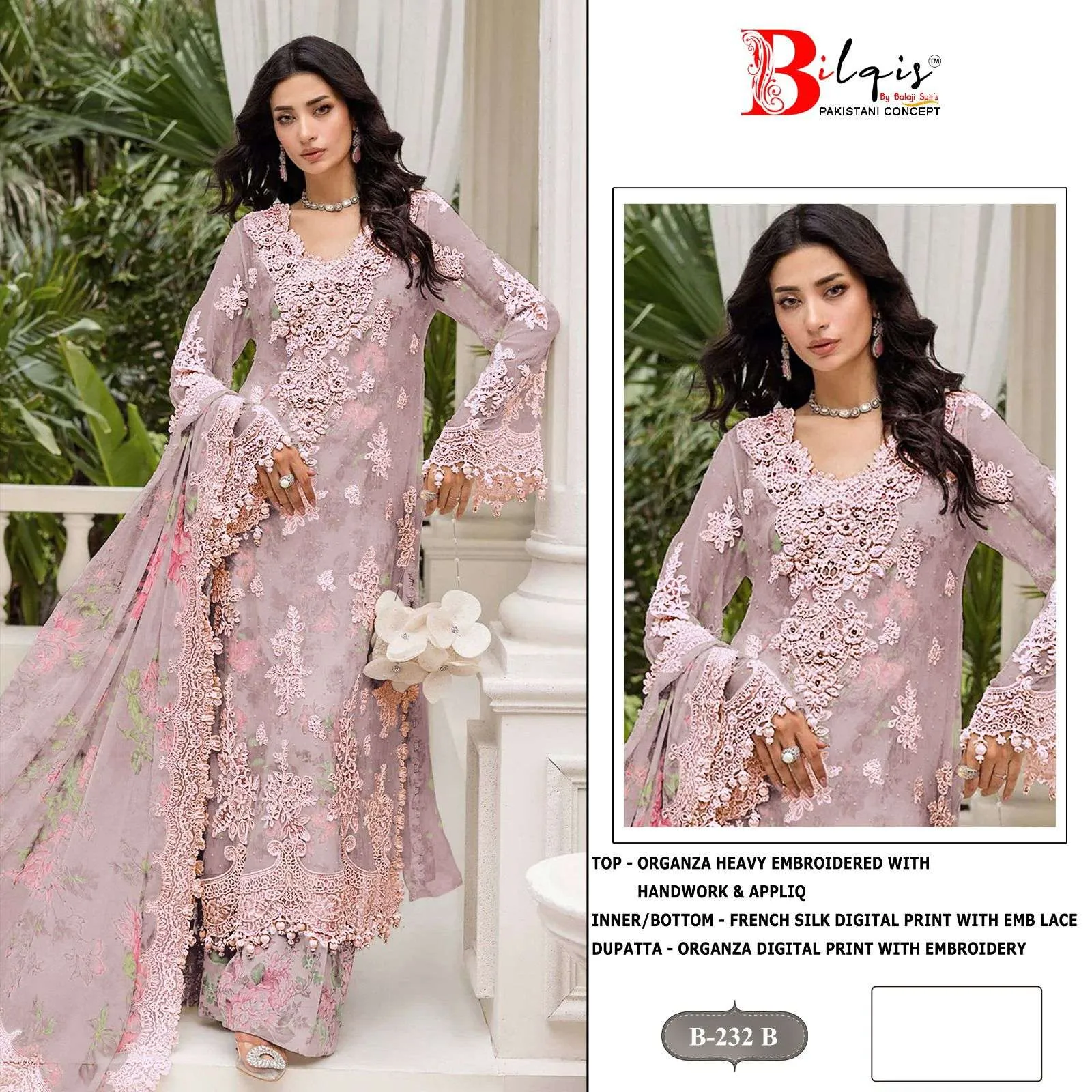 Bilqistm B 232 Pakistani Suits