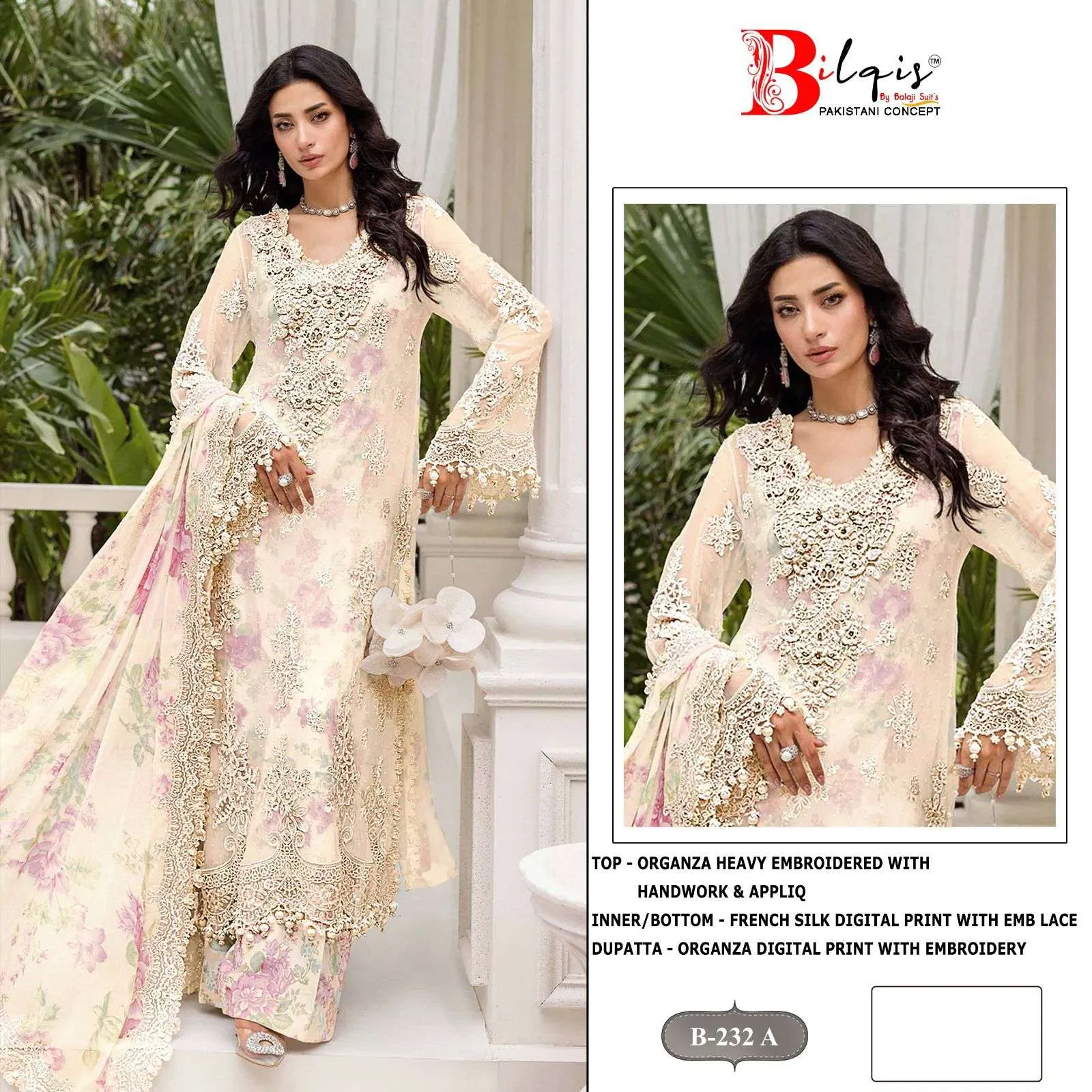 Bilqistm B 232 Pakistani Suits