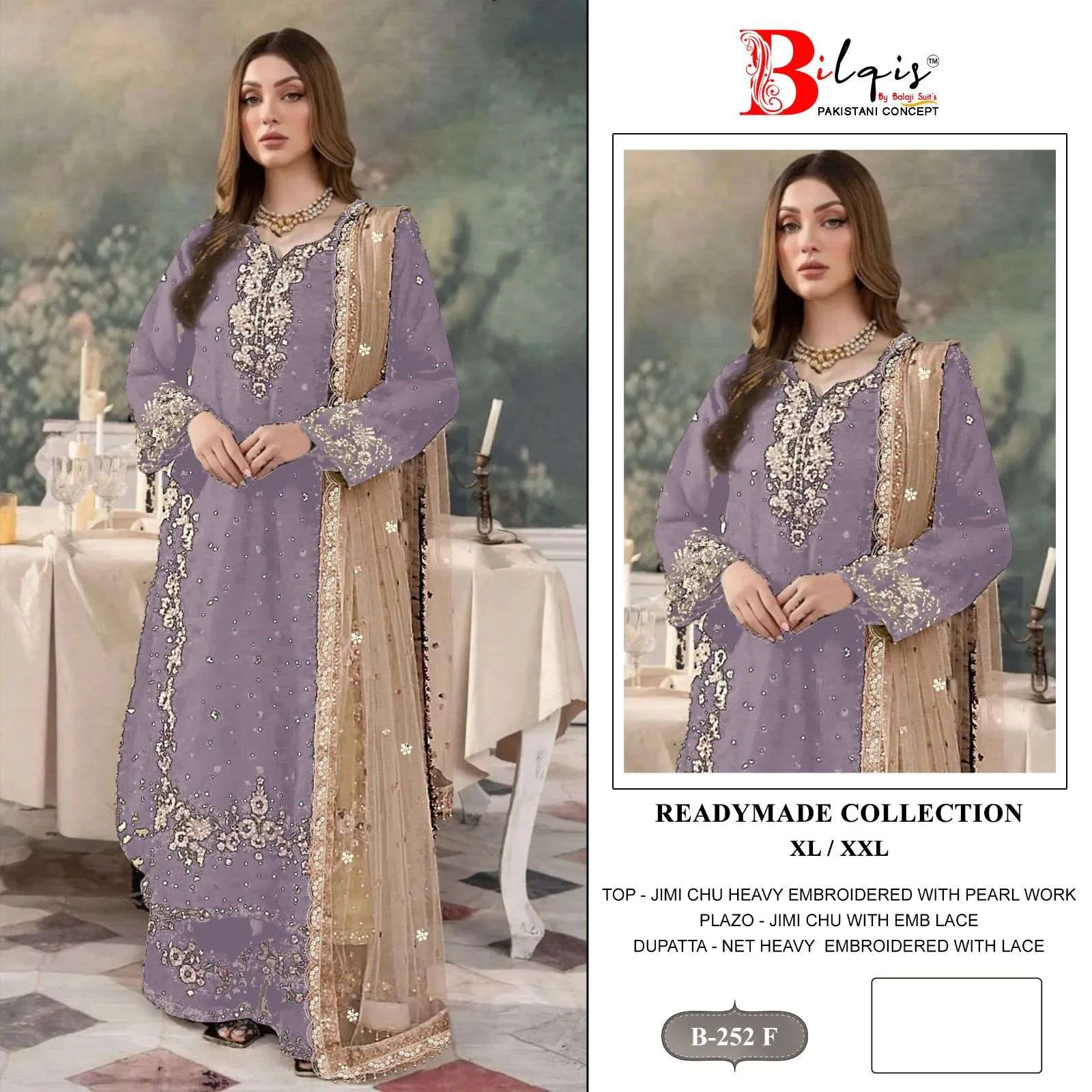 Bilqistm B 252 A to D Pakistani Readymade Suits
