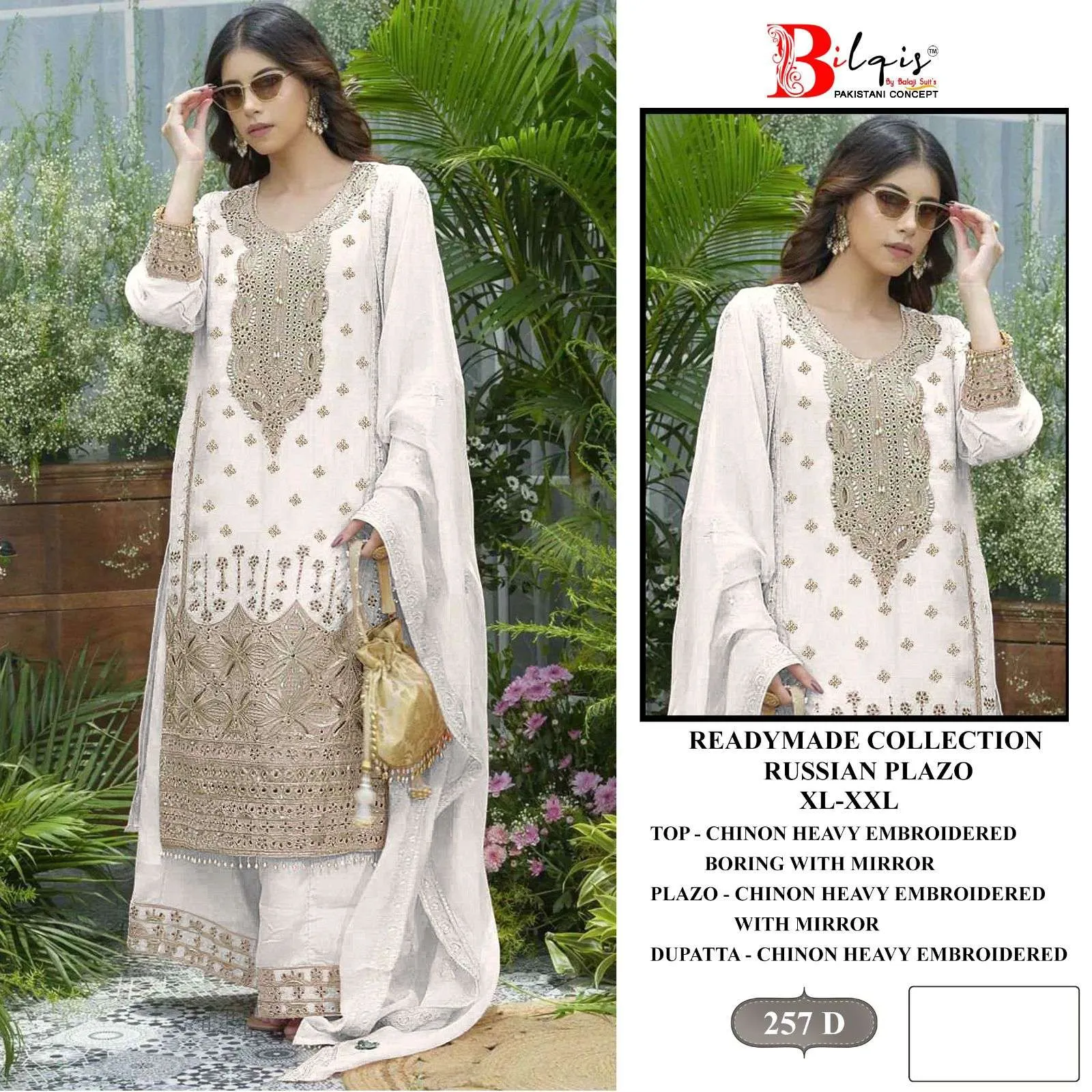 Bilqistm B 257 Pakistani Readymade Suits