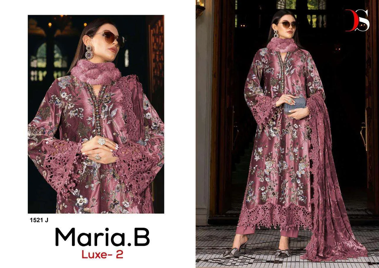 Deepsy Suits Maria B Luxe Vol 2 Hit Design 1521 Pakistani Suits
