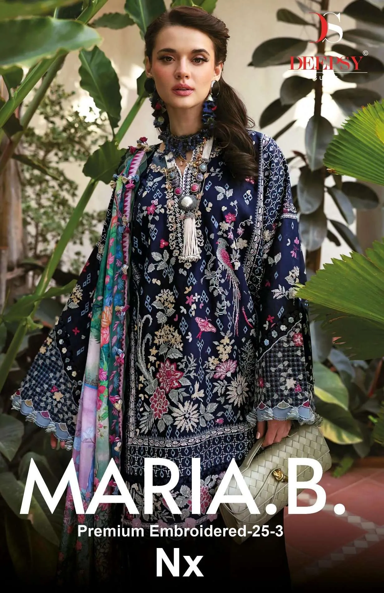 Deepsy Suits Maria B Premium 25 Embroidered 25 Vol 3 Nx Pakistani Suits