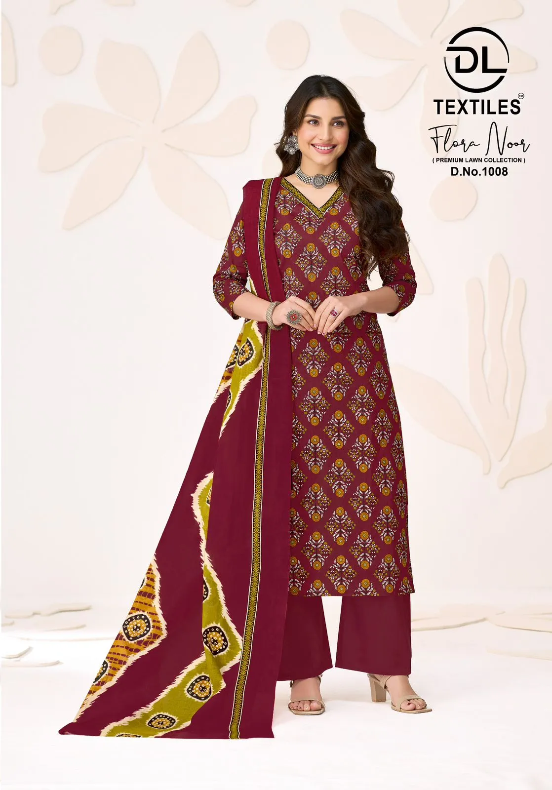Dl Flora Noor Vol 1 Unstitched Suits