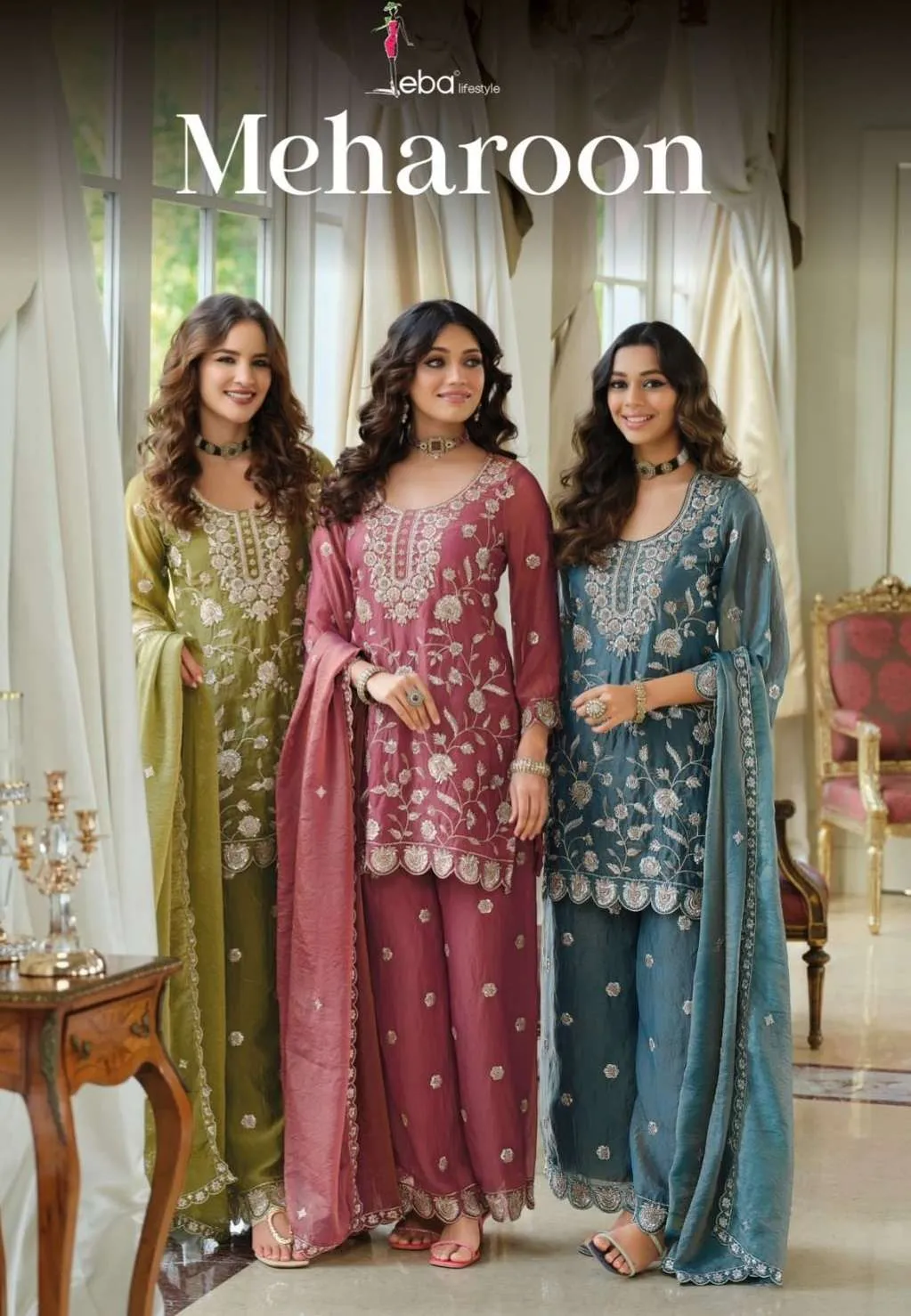 Eba Lifestyle Meharoon Stitched Suits