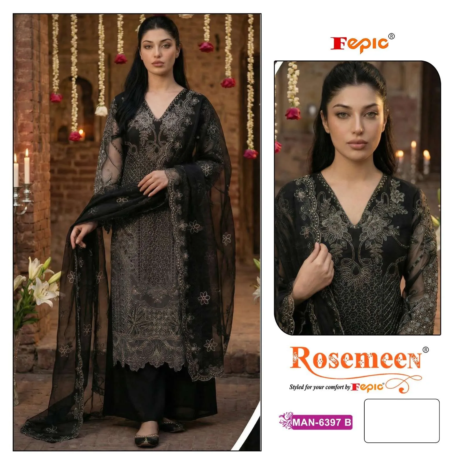 Fepic Rosemeen Man 6393 Pakistani Suits