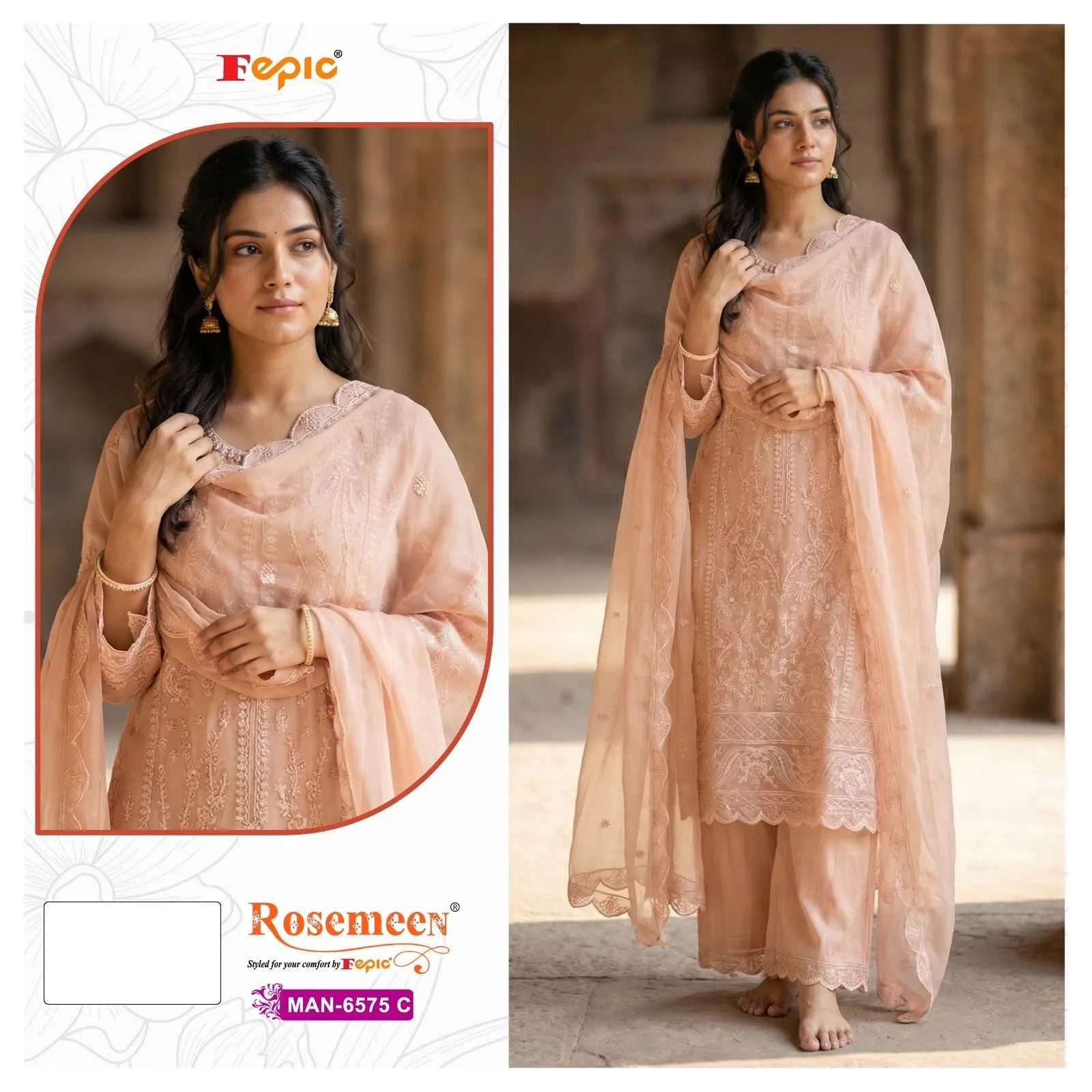 Fepic Rosemeen Man 6575 Pakistani Suits