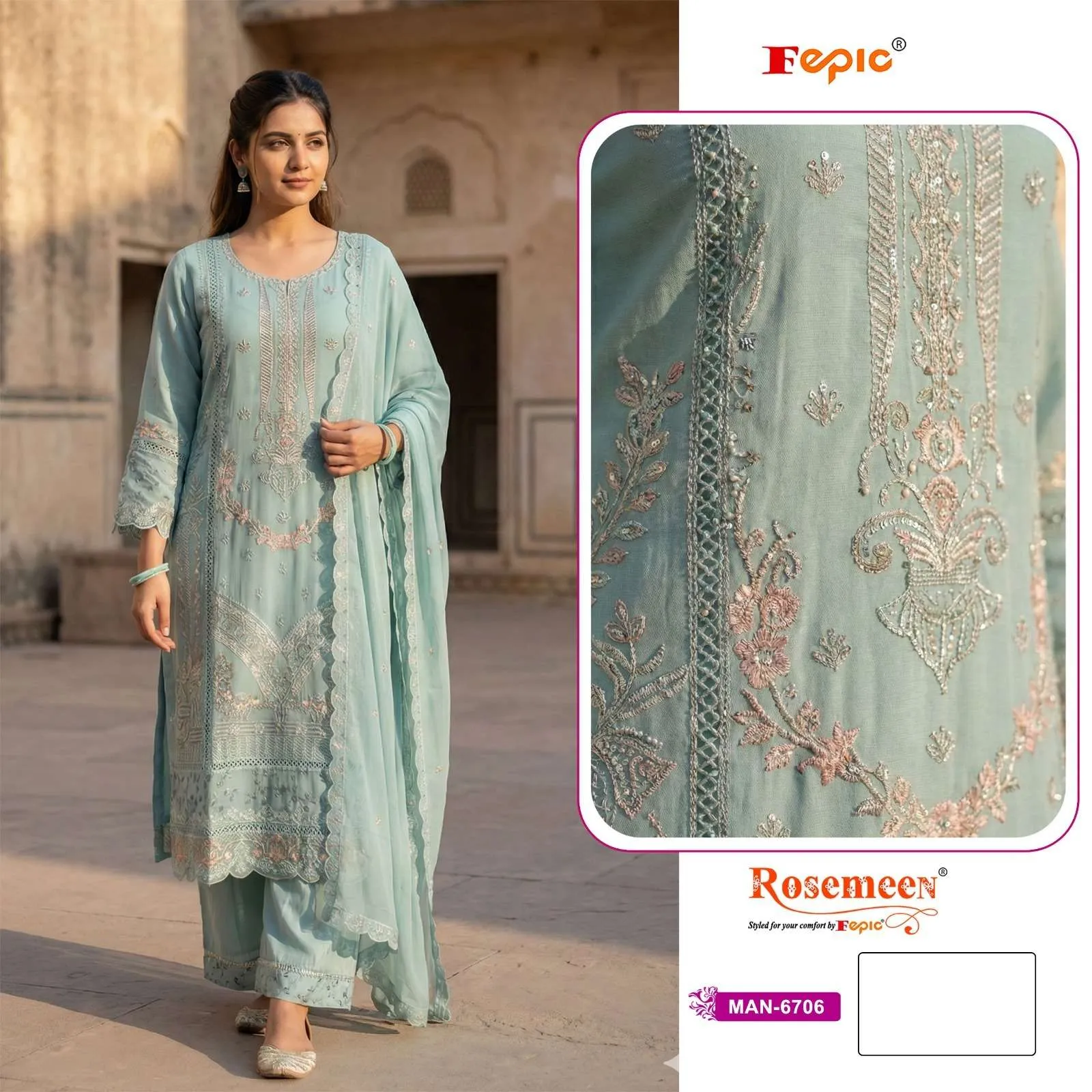 Fepic Rosemeen Man 6706 Pakistani Suits