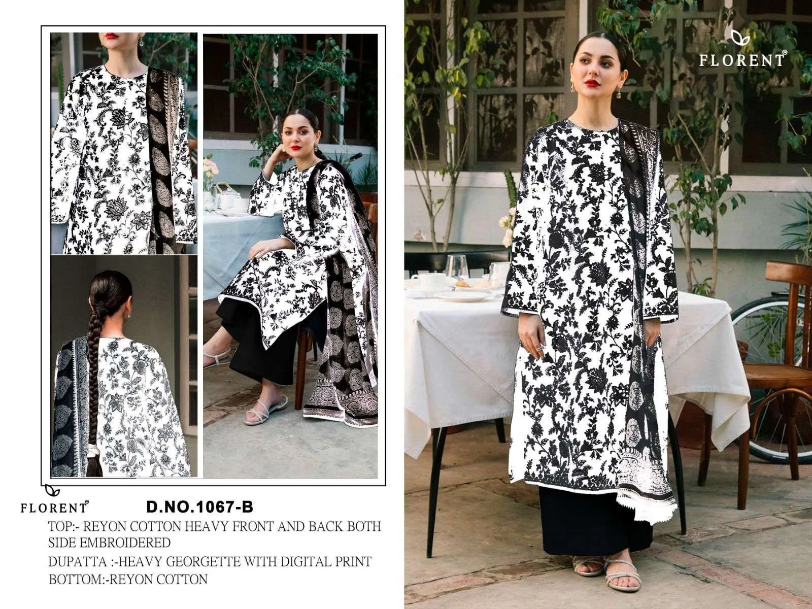 Florent Tm D No 1067 A B Pakistani Suits