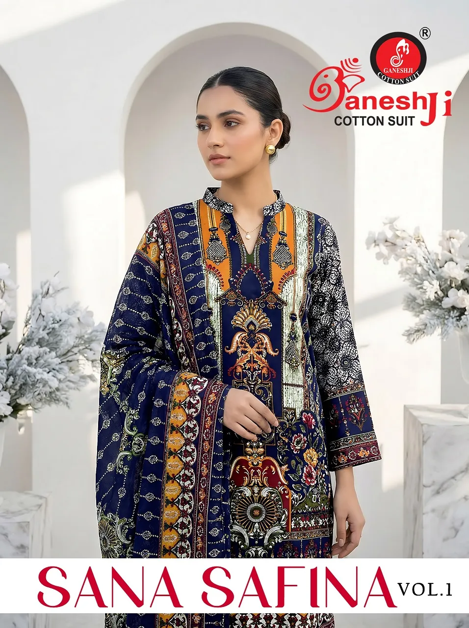 Ganeshji Sana Safina Vol 1 Unstitched Suits