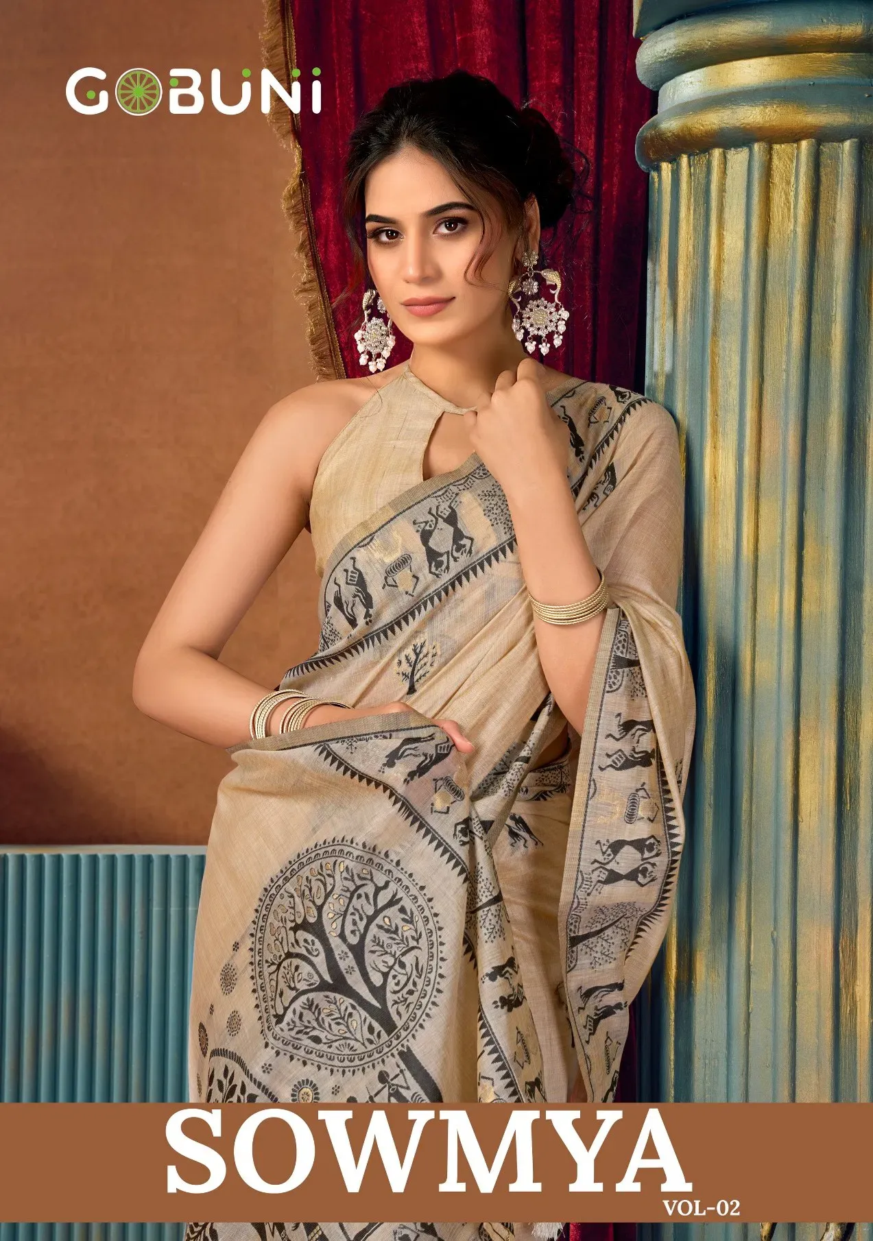 Gobuni Sowmya Vol 2 Modal Worli Work Festival Wear Saree Collection Sarees