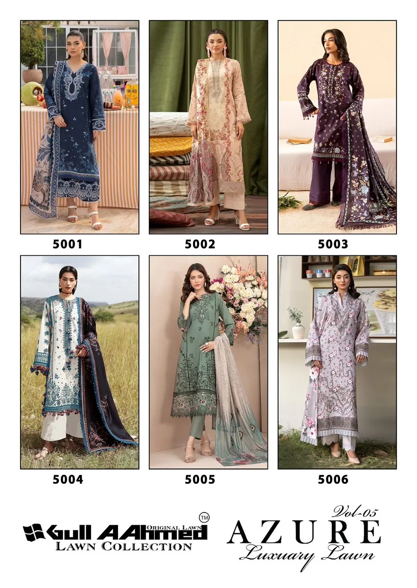 Gullahmed Azure Vol 5 Unstitched Suits