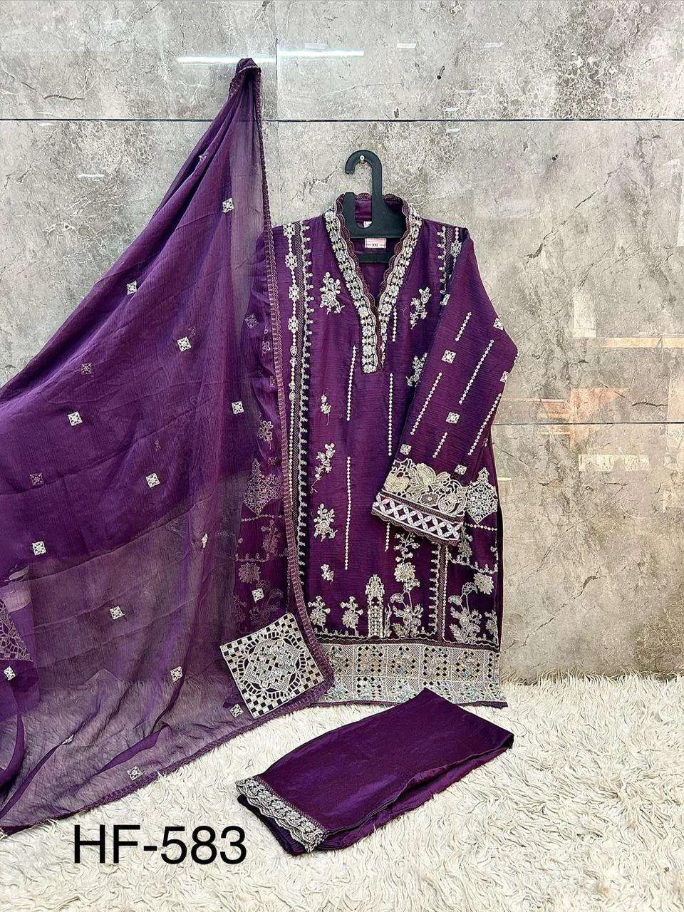 Hoor Tex Hf 583 Pakistani Readymade Suits