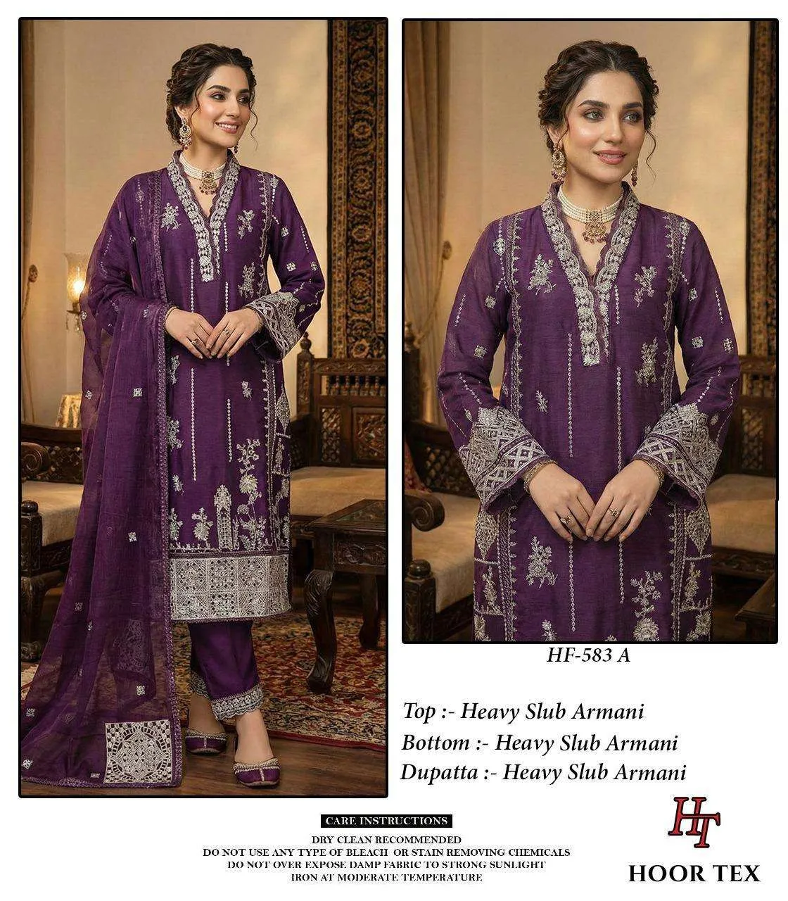 Hoor Tex Hf 583 Pakistani Readymade Suits