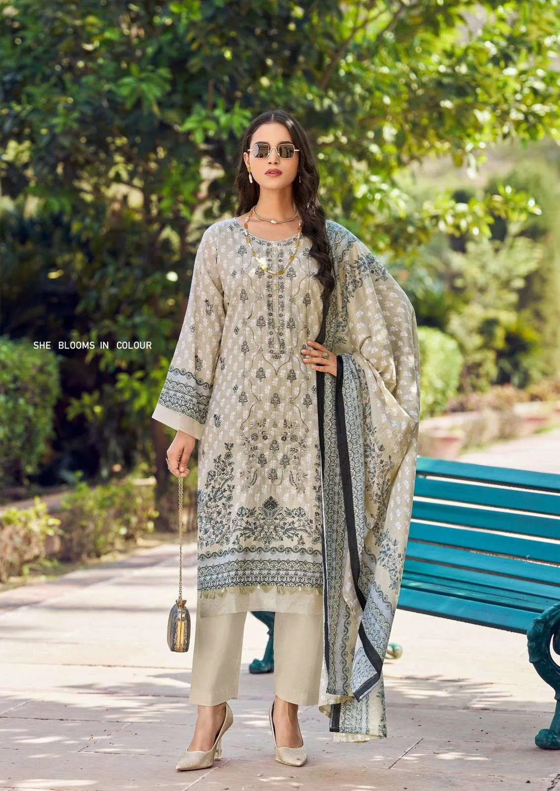 Ishaal Prints Embroidered Vol 19 Karachi Cotton Dress Materials