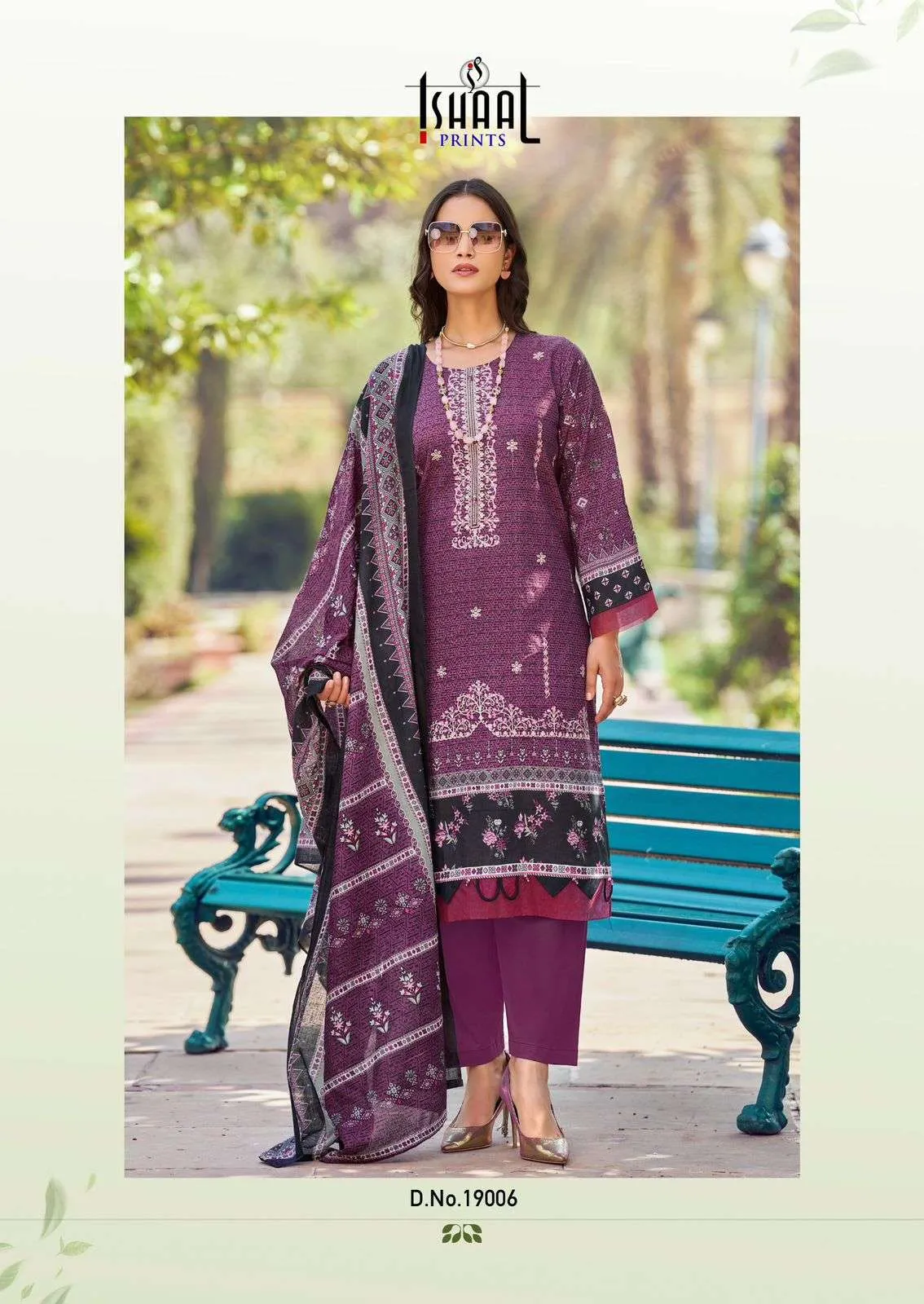 Ishaal Prints Embroidered Vol 19 Karachi Cotton Dress Materials