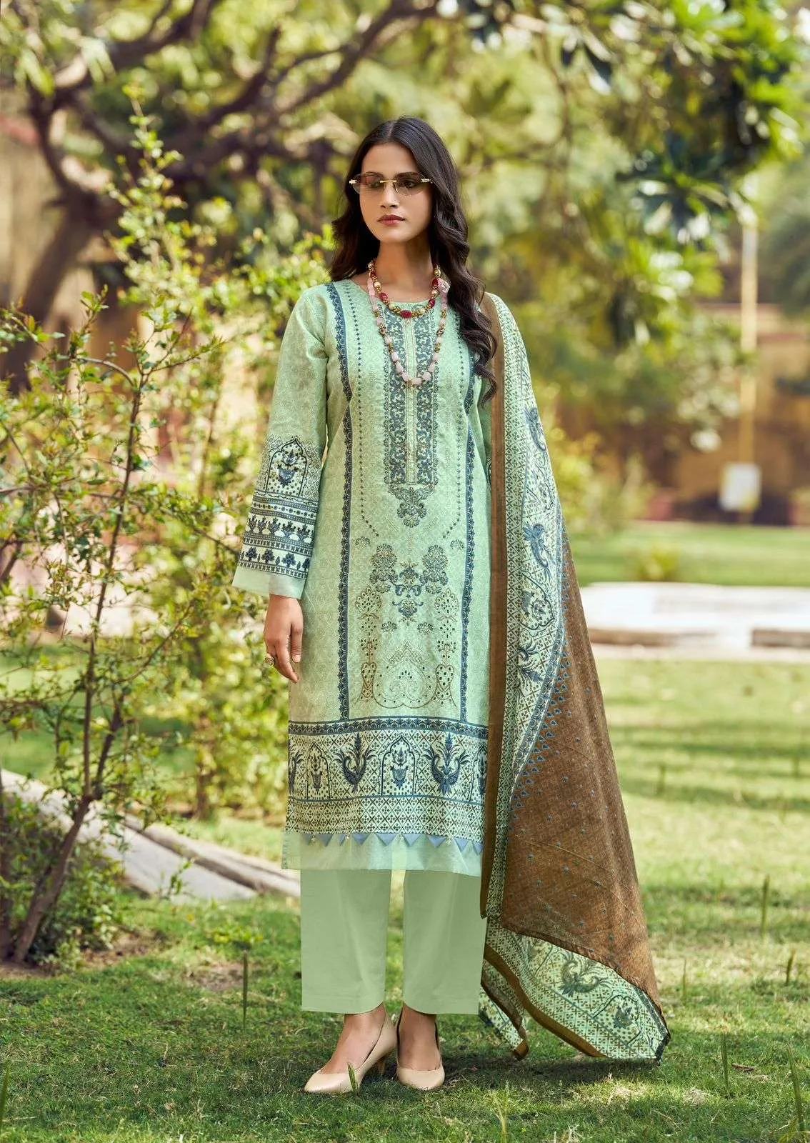 Ishaal Prints Embroidered Vol 19 Karachi Cotton Dress Materials