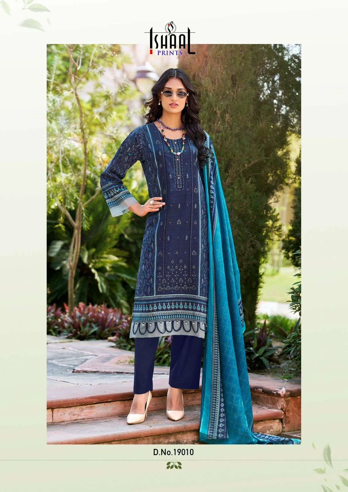 Ishaal Prints Embroidered Vol 19 Karachi Cotton Dress Materials