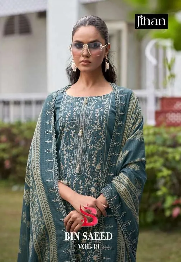 Jihan Bin Saeed Lawn Collection Vol 19 Pakistani Suits