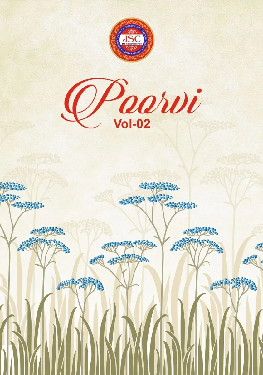 Jsc Poorvi Vol 2 Unstitched Suits