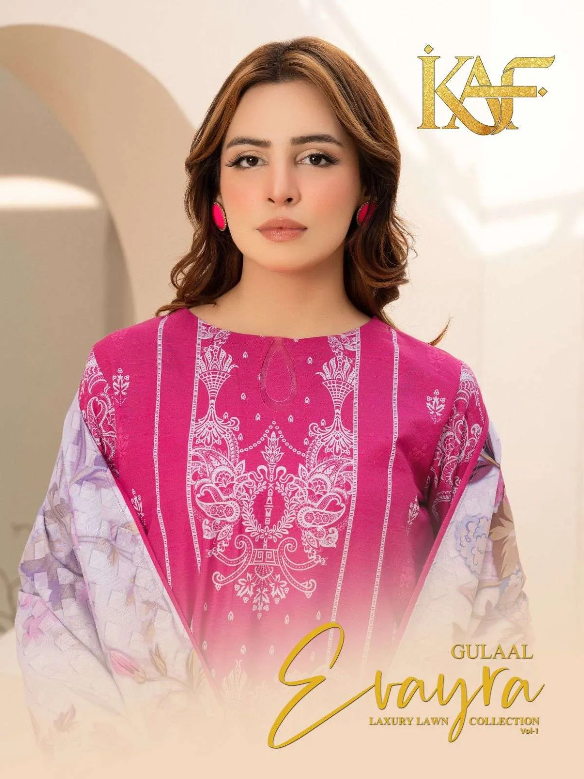 Kaf Evayra Gulaal Vol 1 Stitched Suits