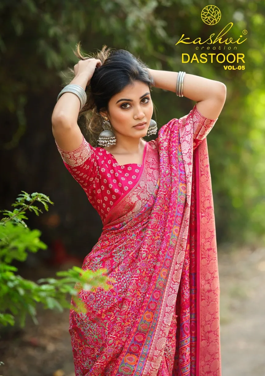 Kashvi Dastoor Vol 5 Viscose Casual Wear Saree Collection Sarees