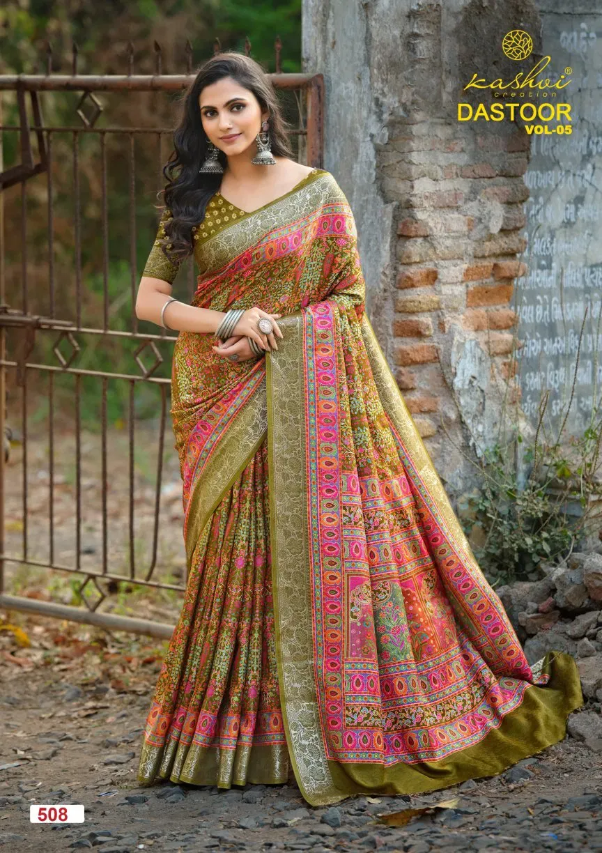 Kashvi Dastoor Vol 5 Viscose Casual Wear Saree Collection Sarees