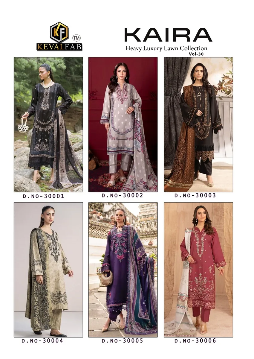 Keval Kaira Vol 30 Unstitched Suits