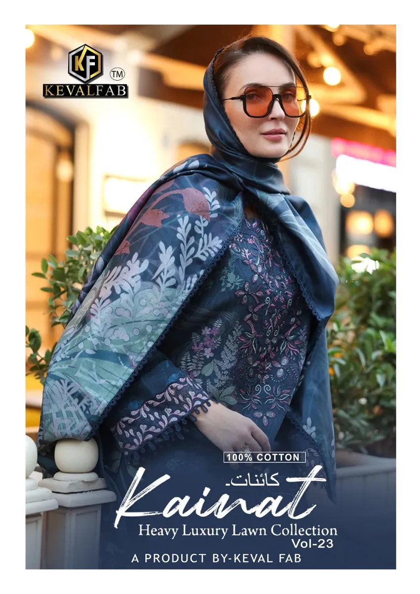 Kevalfab Kainat Vol 23 Unstitched Suits
