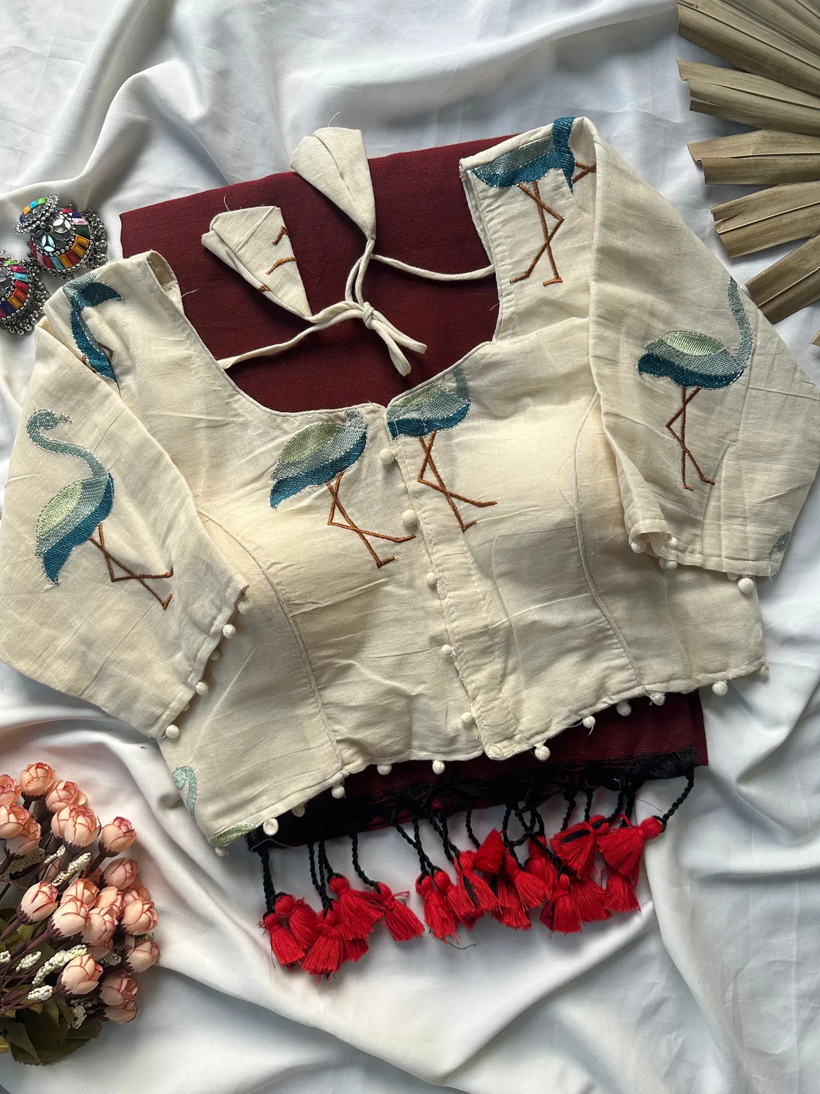 Khadi Vol 4 Khadi Cotton with Work Saree and Blouse with Work Collection Sarees