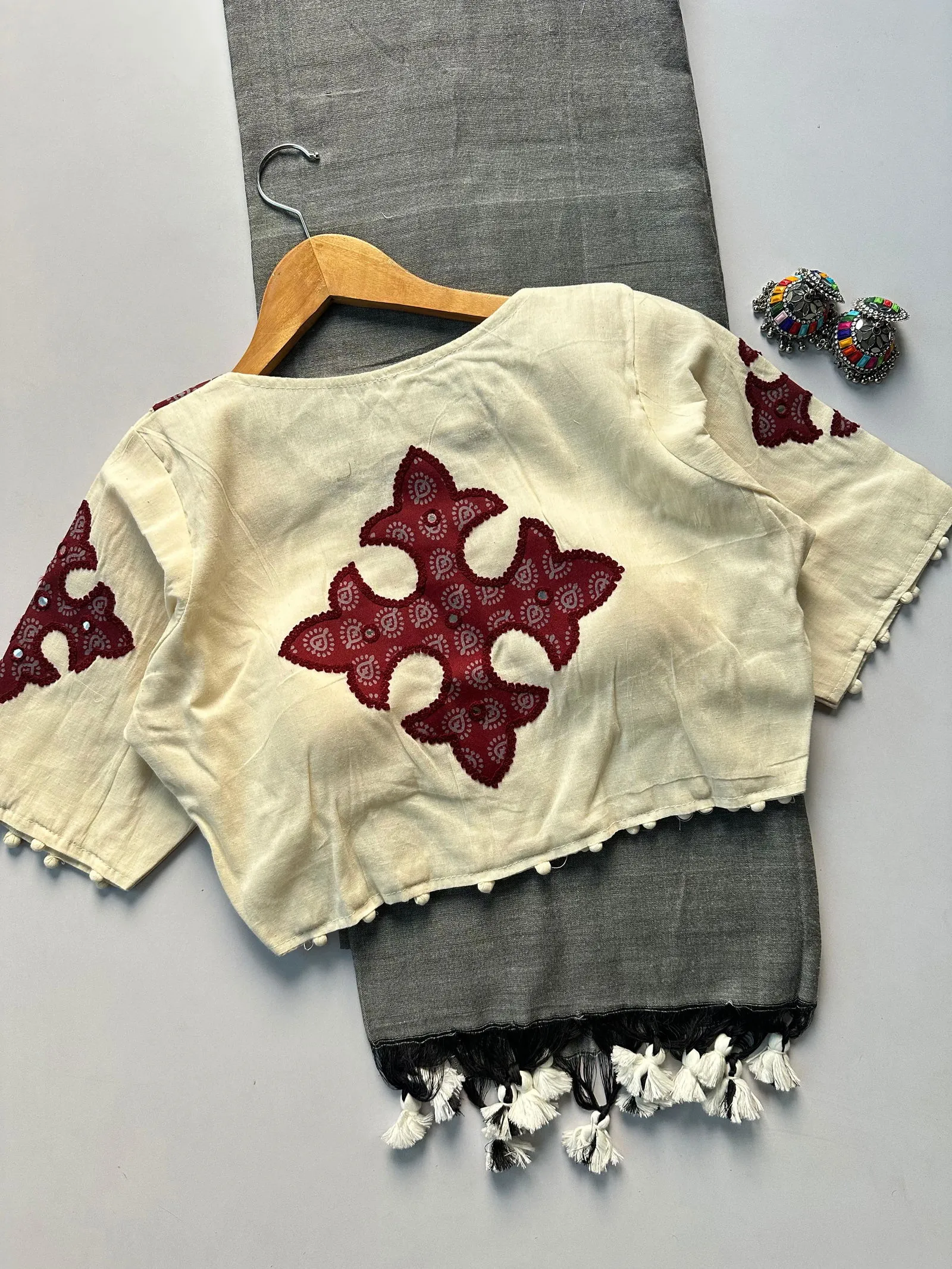 Khadi Vol 5 Cotton Saree with Apllic Blouse Design Collection Sarees