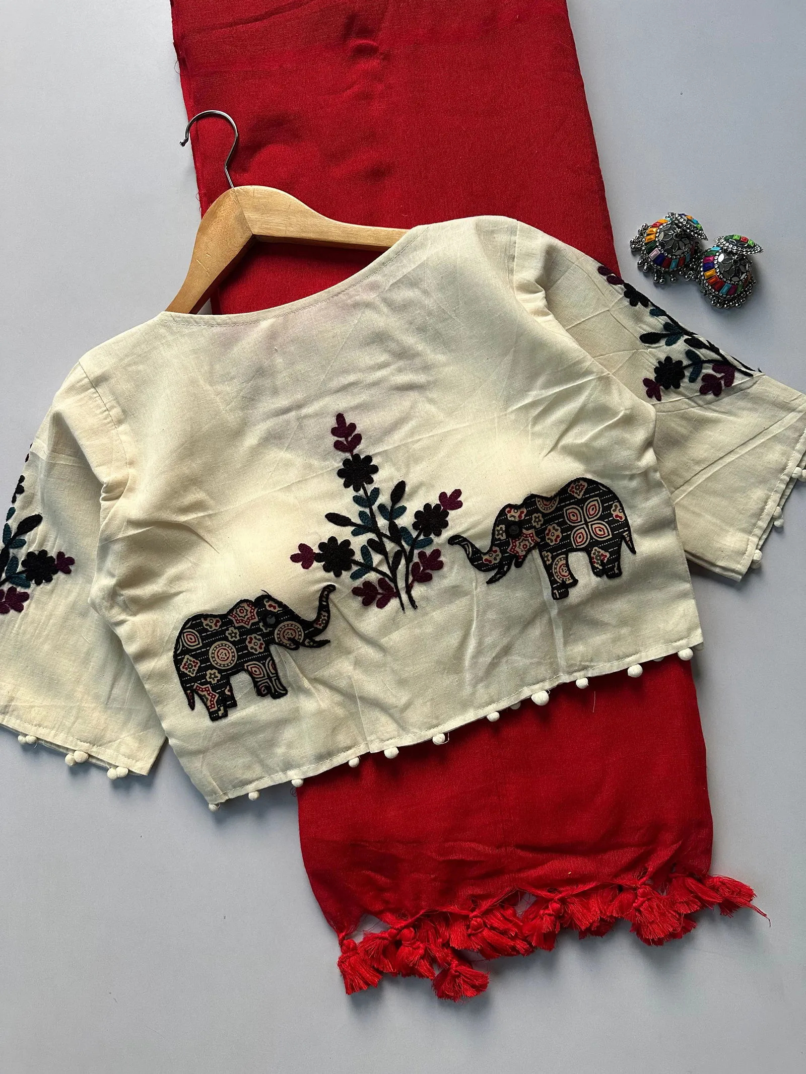 Khadi Vol 5 Cotton Saree with Apllic Blouse Design Collection Sarees