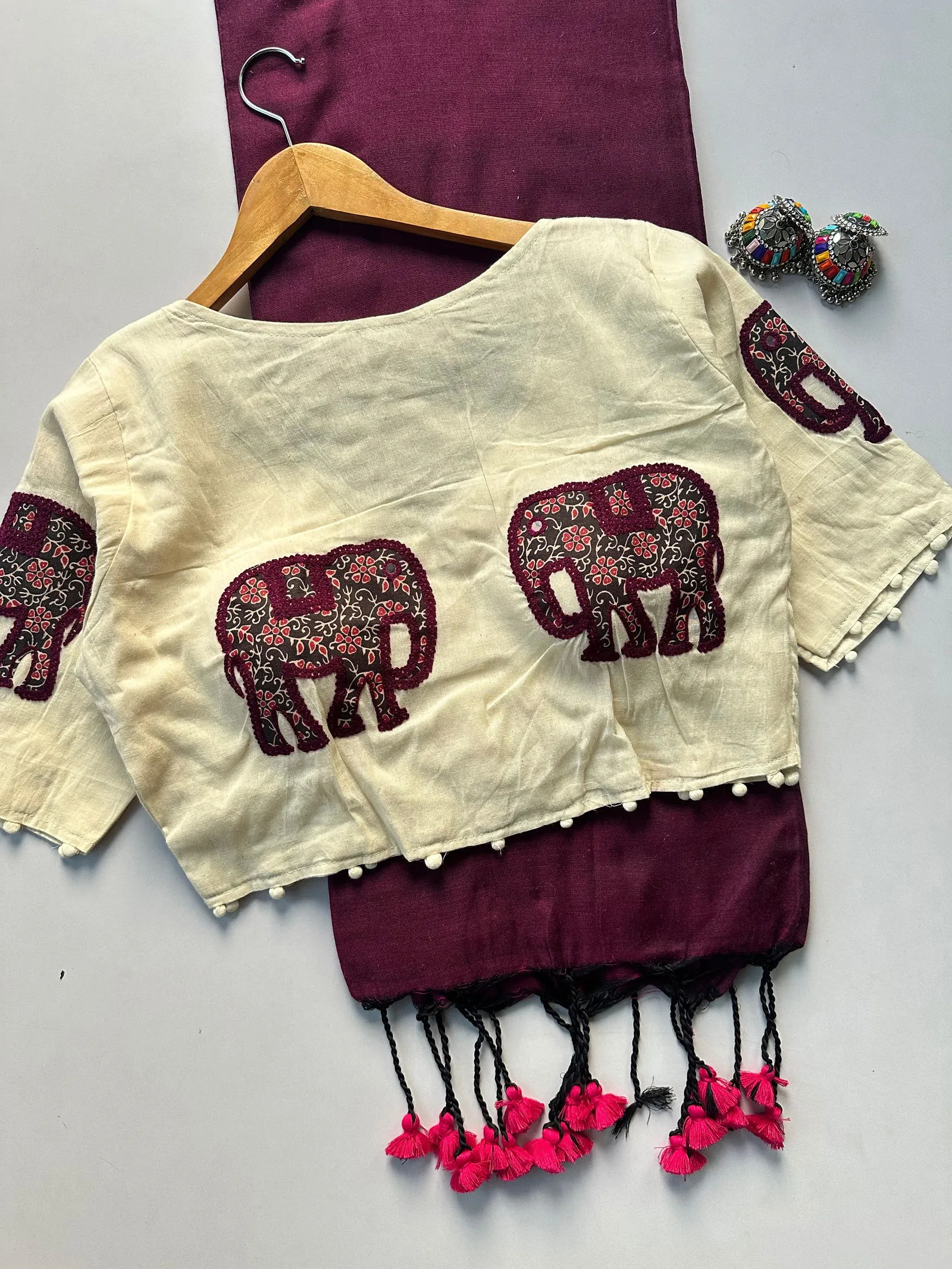 Khadi Vol 5 Cotton Saree with Apllic Blouse Design Collection Sarees