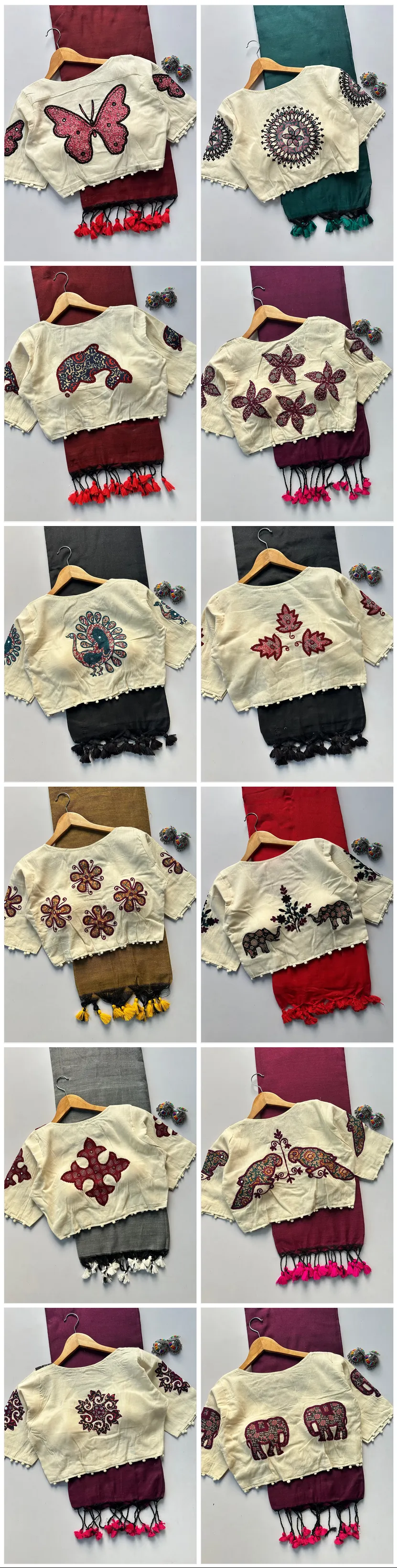 Khadi Vol 5 Cotton Saree with Apllic Blouse Design Collection Sarees